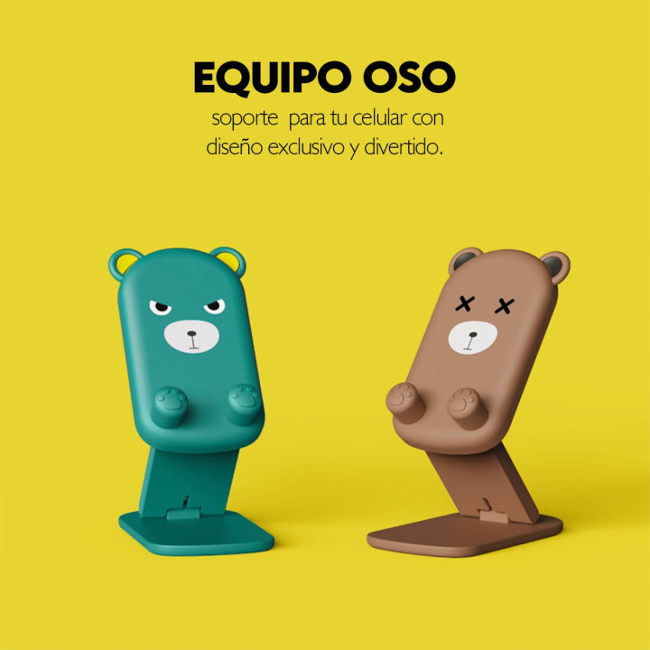 Porta Celular No3 - Oso y Pollo
