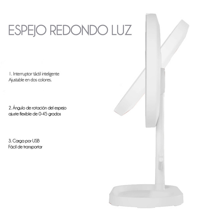 Espejo Redondo Luz