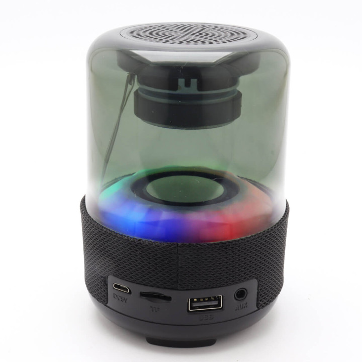 PARLANTE BLUETOOTH CILINDRO LUCES PEQUEÑO