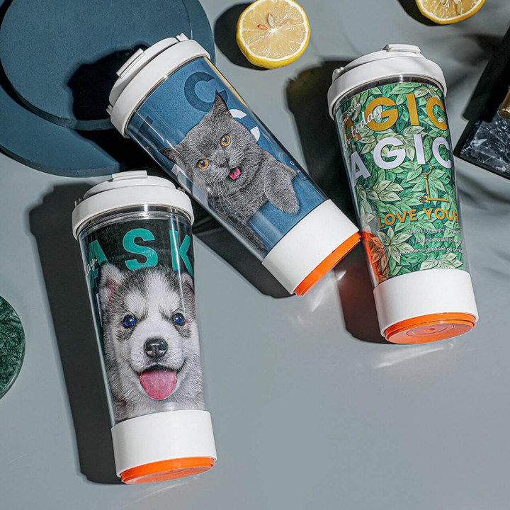 Vaso Viajero Etiqueta Antiderrame