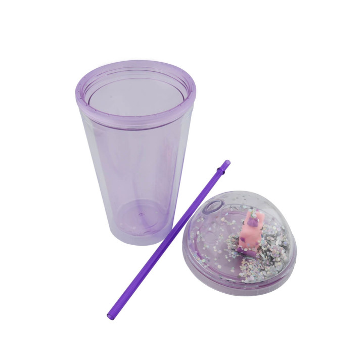Vaso Gliter Unicornio