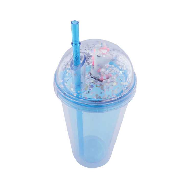 Vaso Gliter Unicornio