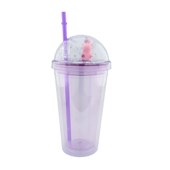 Vaso Gliter Unicornio