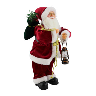 Papa Noel Movimiento Con Lampara
