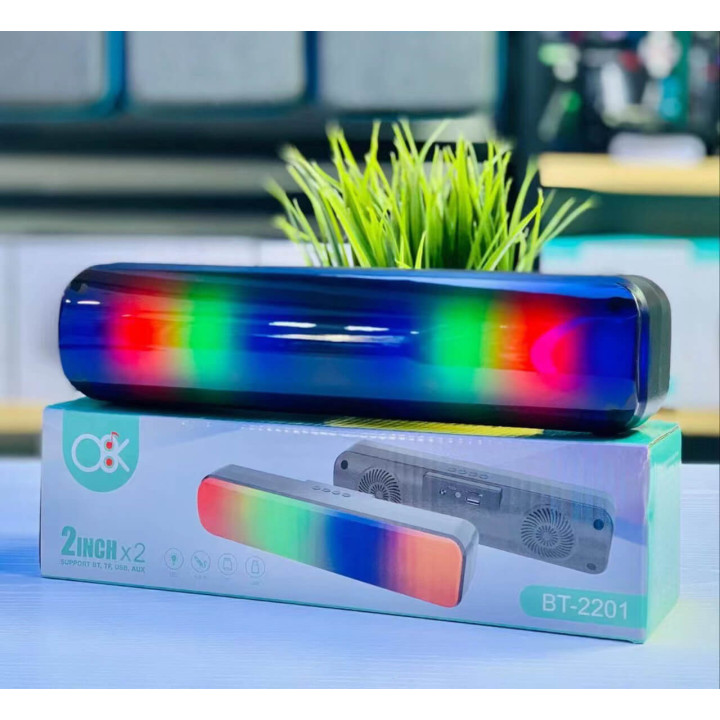 Parlante Bluetooth Luces Rectangular