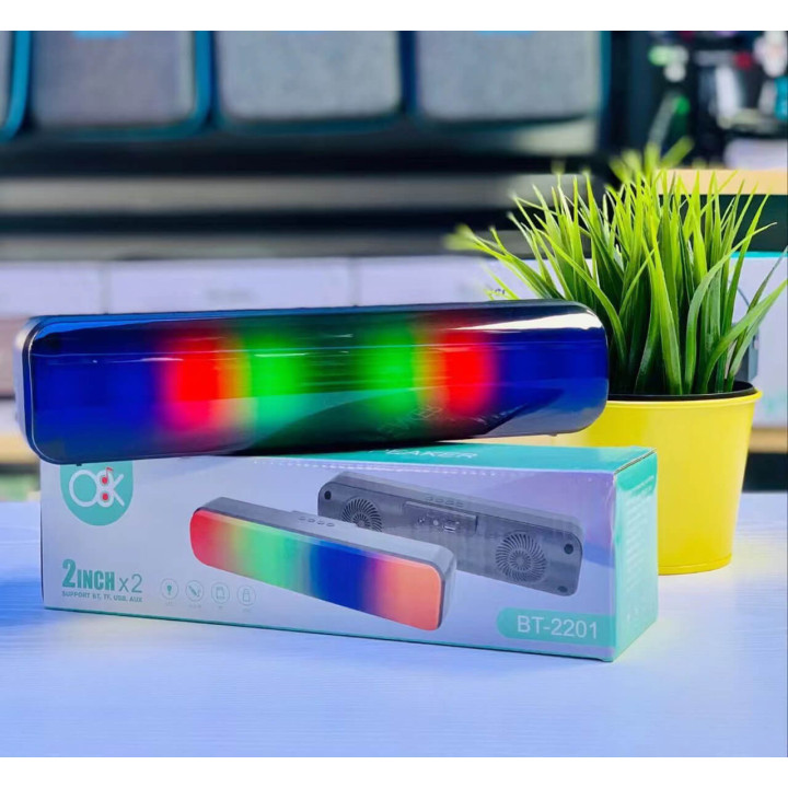 Parlante Bluetooth Luces Rectangular