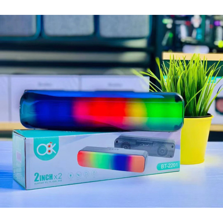 Parlante Bluetooth Luces Rectangular