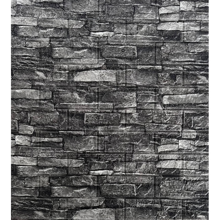 PANEL ADHESIVO 3D PARA PARED PIEDRA GRIS