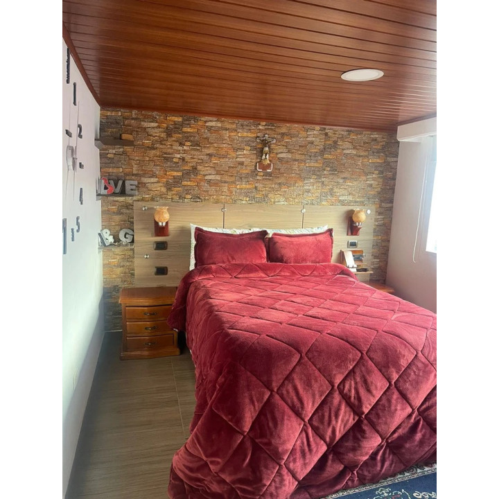 PANEL ADHESIVO 3D PARA PARED PIEDRA NARANJA