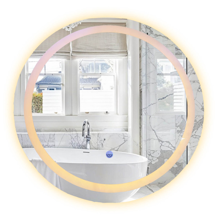 Espejo Con Luz Circular