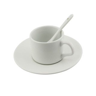 Juego De Pocillo Plato Tinto