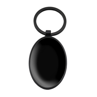 Llavero Cromo Ovalo Black
