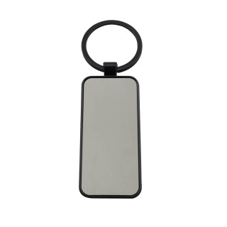 Llavero Cromo Rectangular Black