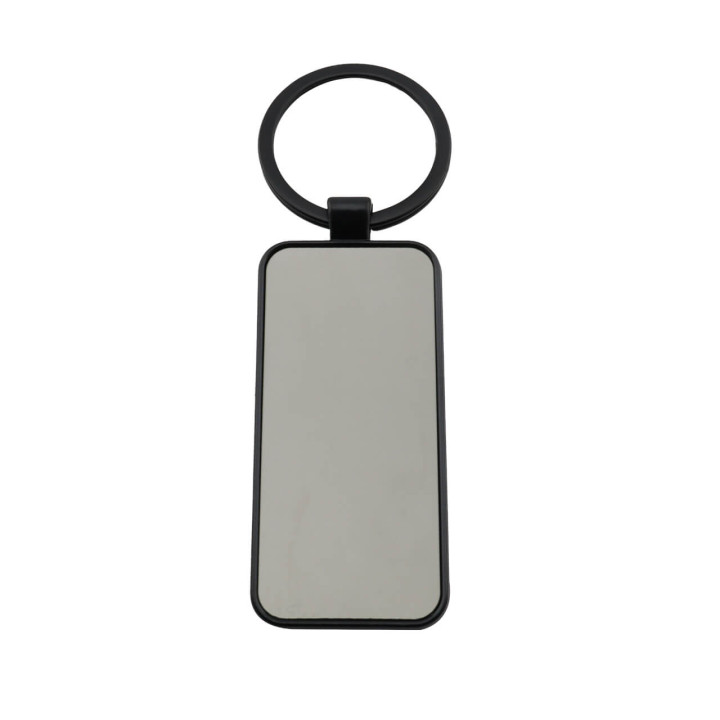 Llavero Cromo Rectangular Black