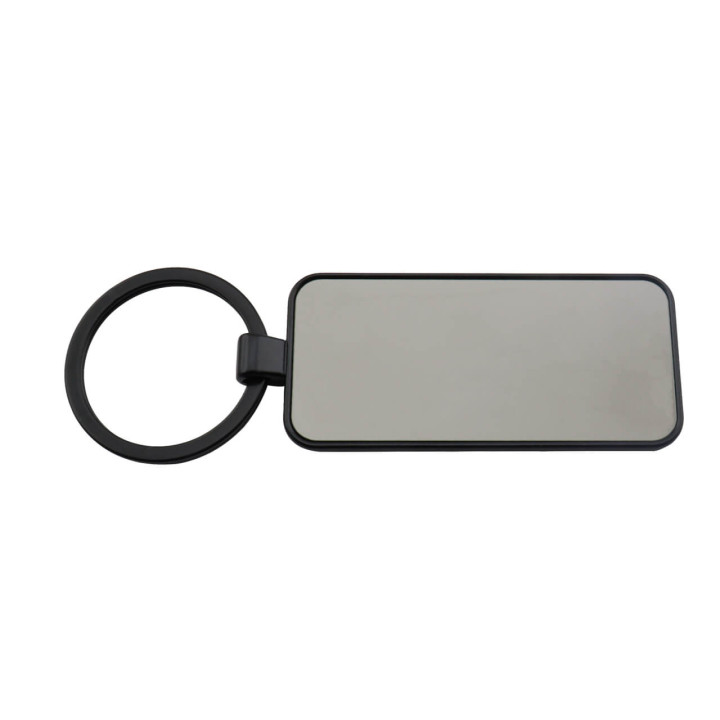 Llavero Cromo Rectangular Black